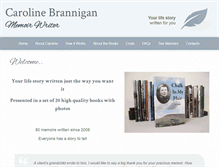 Tablet Screenshot of carolinebrannigan.com